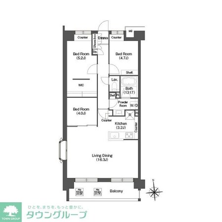 コンフォリア高島平の物件間取画像
